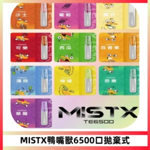 MISTX TE鴨嘴獸6500 Puffs抛棄式一次性抛棄式電子煙